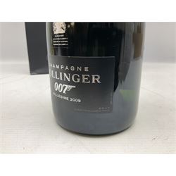 Bollinger Millesime, 2009, James Bond 007 Spectre champagne, housed in original black twist open presentation case, bag and tag, 75cl, 12% vol