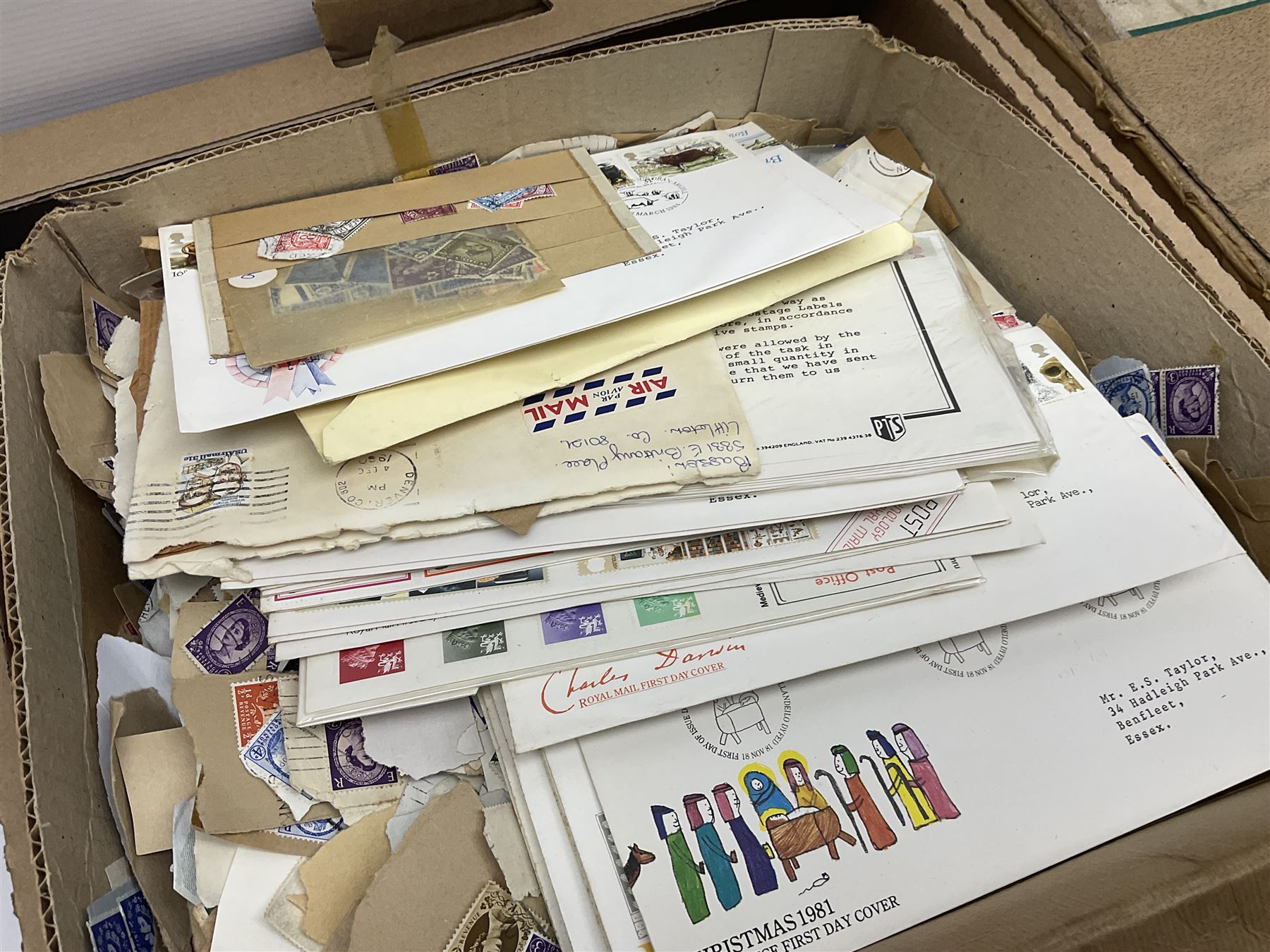 Great British and World stamps, including Austria, Hungary, Switzerland, France, Italy, Sweden, United States of America etc, various first day covers, stamps on envelope pieces etc, housed in albums, folders and loose, in three boxes