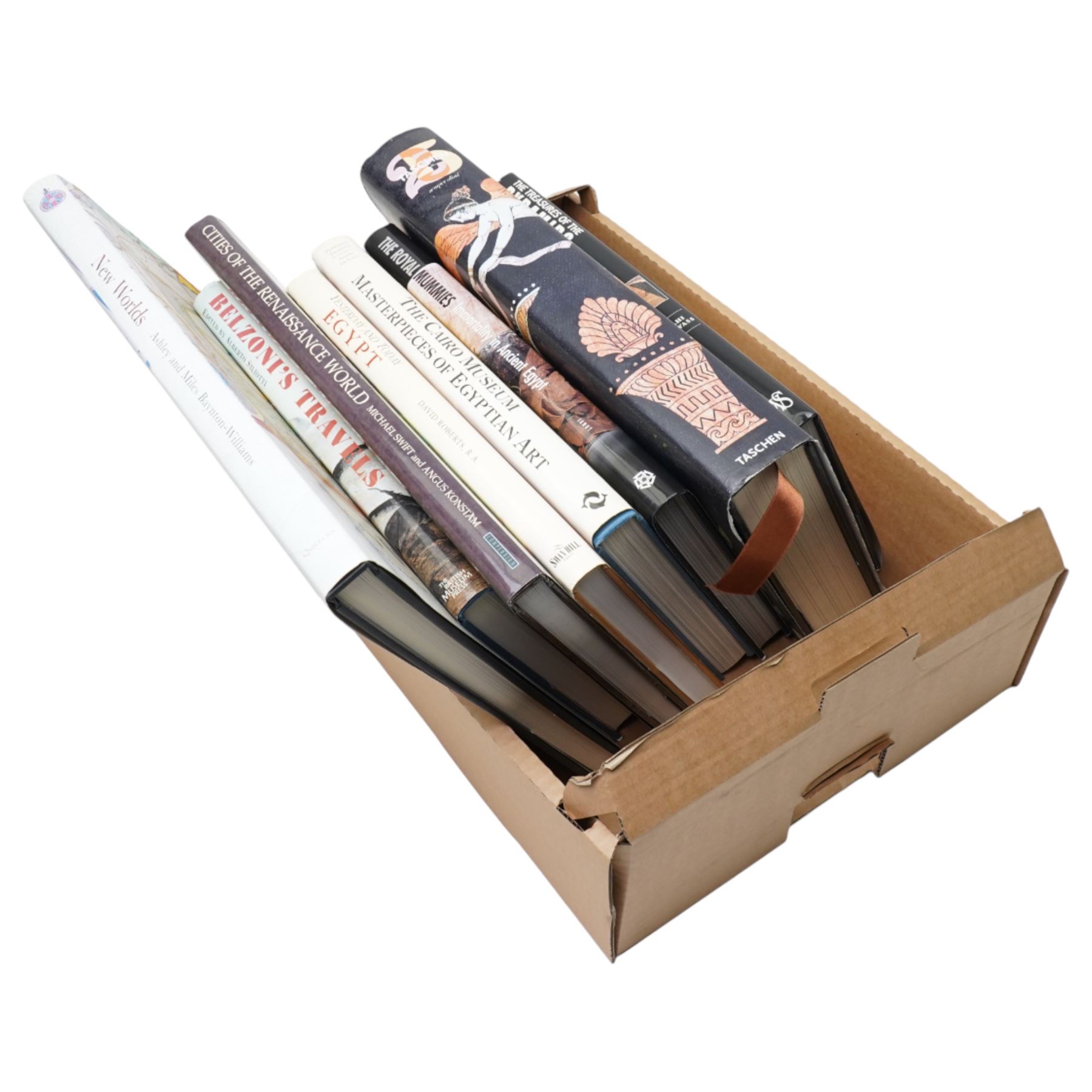 D'Hancarville, P H - 'The Collection of Antiquities from the cabinet of Sir William Hamilton' Taschen, Hawass, Z - 'The Treasures of the Pyramids' 'Yesterday and Today Egypt' with illustrations after David Roberts and other books