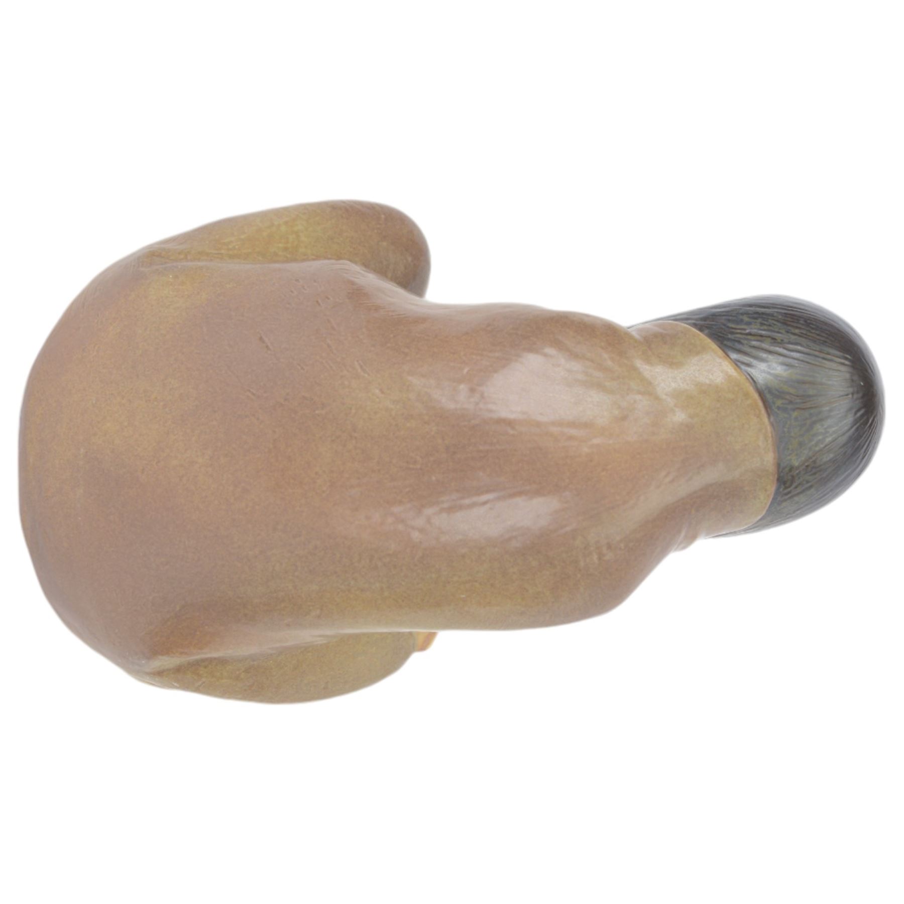 Two Lladro Gres figures, composing Eskimo Girl and Eskimo Boy, largest H31cm