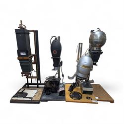 Four mid-20th century photographic enlargers including The Wasp Enlarger, Paragon Focus-Sp...
