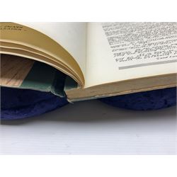 The Yorkshire Post Kriegie Edition. A 1945 book reproducing the exploits of Prisoners of War in Stalag Luft VI, with compliments letter from the publishers. Simulated wood paper covered card boards.