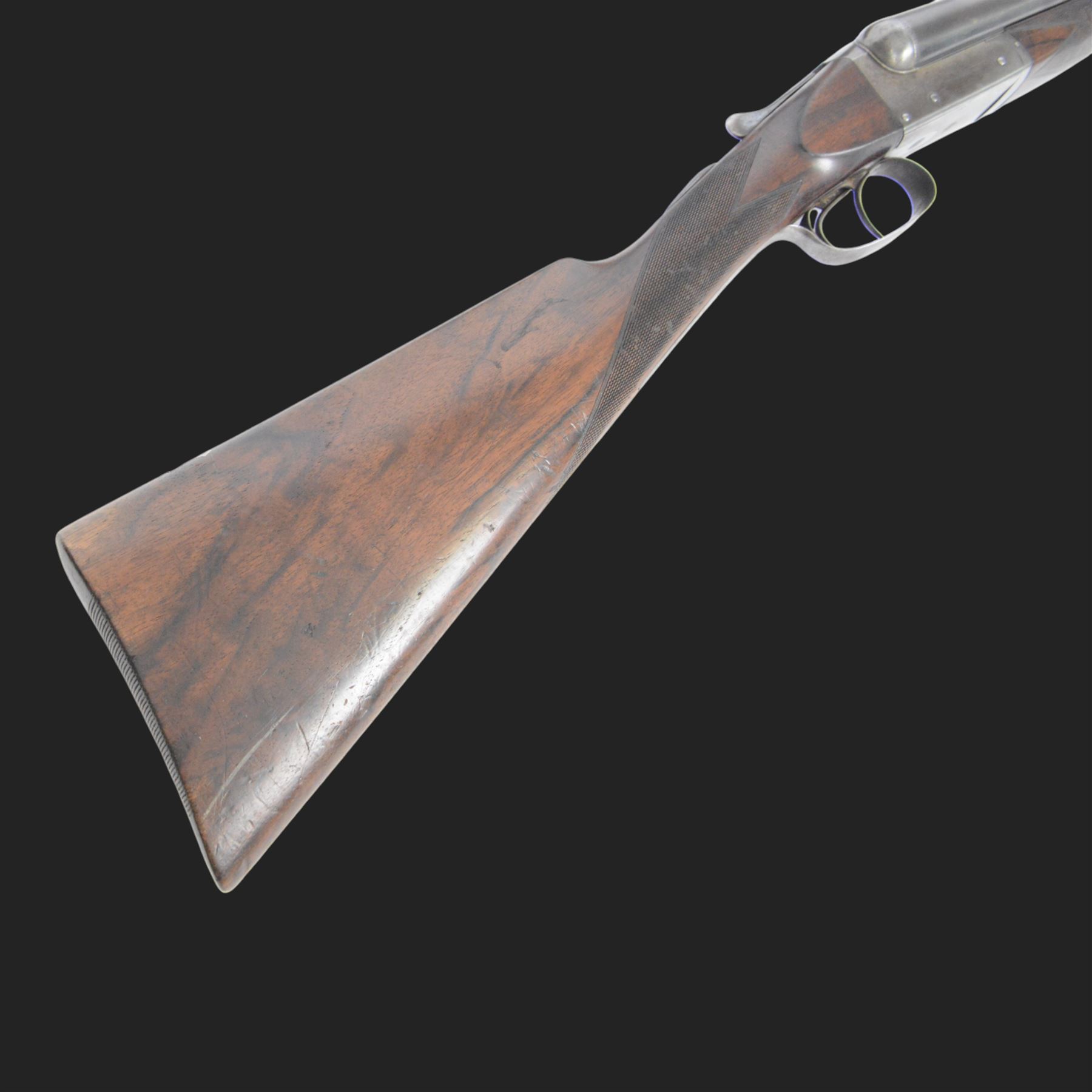 William Cashmore 12 bore, double trigger, boxlock ejector side by side double barrel shotgun with 71cm (28