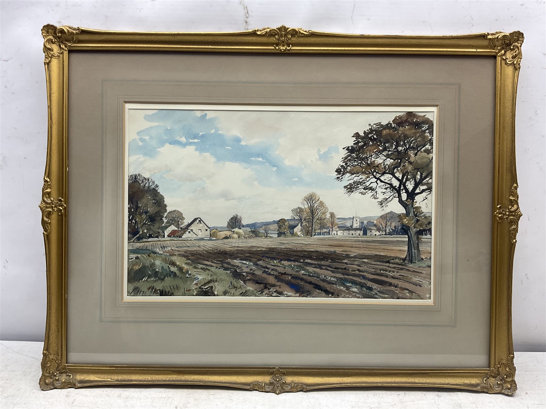 Walter Cecil Horsnell (British 1911-1997): Yorkshire Village Scenes, pair watercolours signed 31cm x 50cm (2)