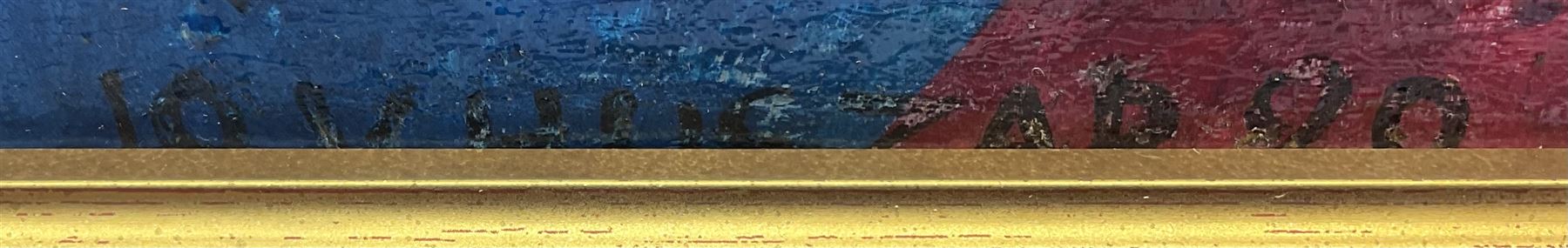 Attrib. Vilmos Huszár  (Hungarian 1884-1960): Geometric Composition, oil on board signed and dated '20, 41cm x 33cm
Notes:  Huszár born in Budapest, emigrated to The Netherlands in 1905, settling first in Voorburg, where he was one of the founder members of the art movement De Stijl. . He was influenced by Cubism and Futurism