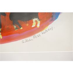Gillian Ross Kelsey (British 1935-2025): 'The Celtic Horse No 1', mixed media on paper signed and titled in pencil 25cm x 34cm