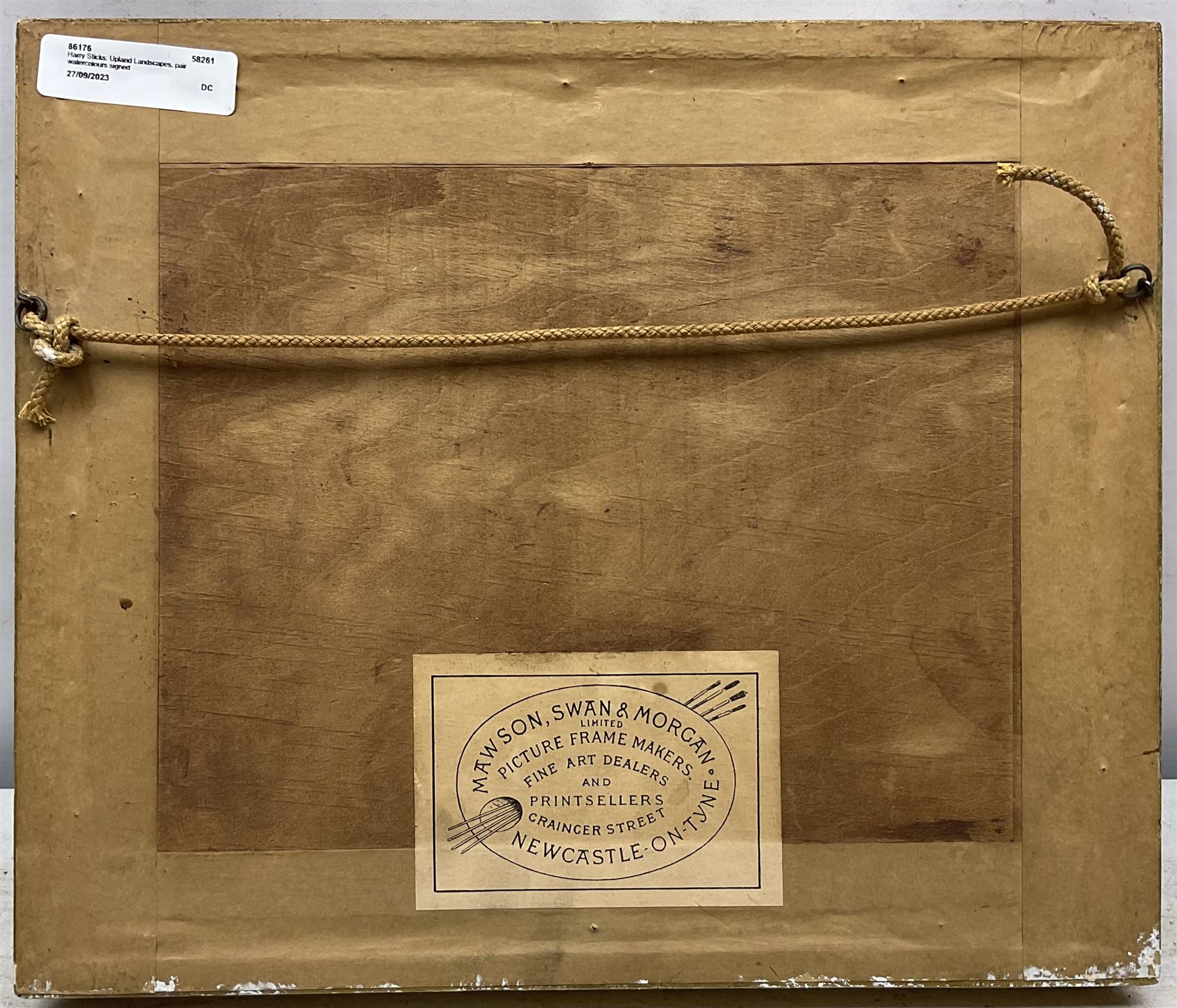 Harry James Sticks (British 1867-1938): Upland Landscapes, pair watercolours signed 12.5cm x 17.5cm (2)