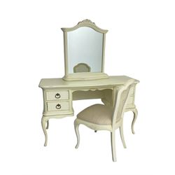 Willis and Gambier – dressing table with mirror and cane chair