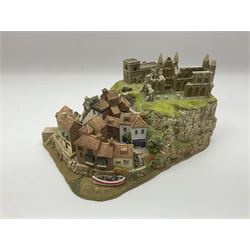 Lilliput Lane Whitby Harbour, limited edition 557/850, with certificate of authenticity and original box, H15cm