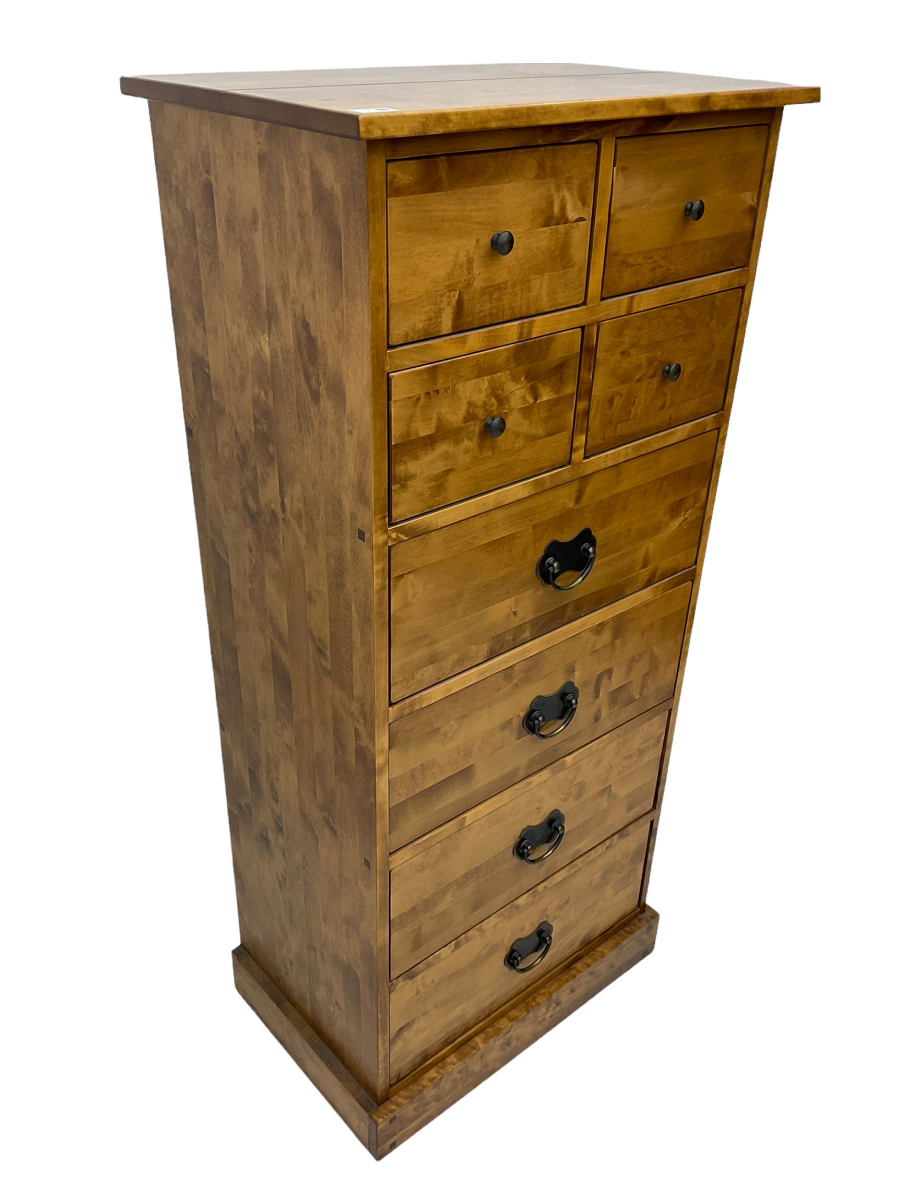 Laura Ashely Home - 'Garrett' pedestal chest, fitted with four small and four large drawers