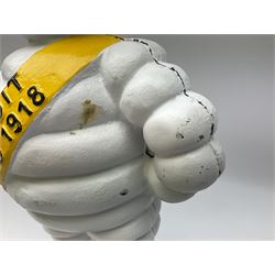 Cast iron Michelin man figure, H38cm