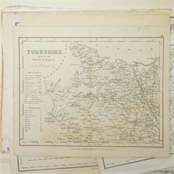 Large collection of 18th century and later maps, including John Cary, Thomas Moule, Jones, Oddy, Winkles etc. including those of Oxford City and University, Russian Empire, Europe, Cape Colony and Crimea (50+) (unframed)