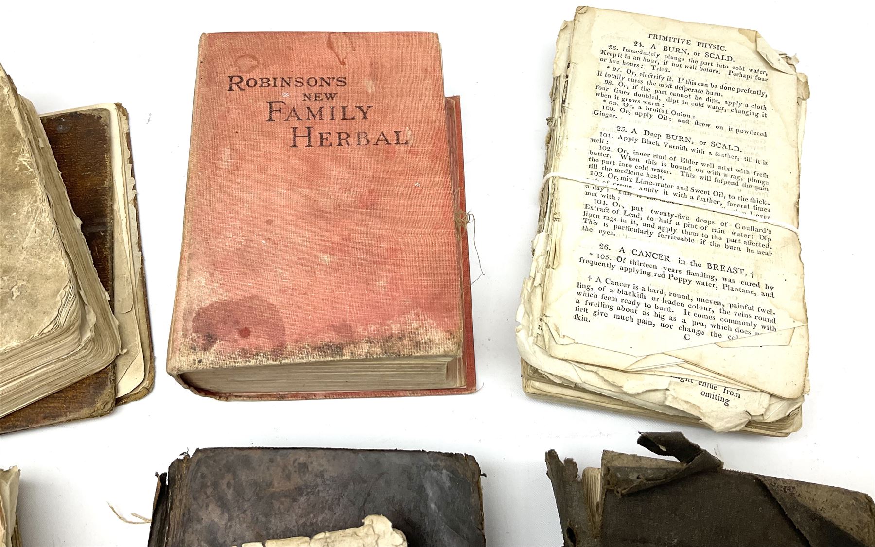 Bailliere's Popular Atlas of the Anatomy and Physiology of the Female Human Body, together with disbound medical books and works of Yorkshire interest, to include Beasley: The Book of Prescriptions, Beasley: Druggist's Receipt Book, Robinson's New Family Herbal, Hartley: Yorkshire Puddin', etc 