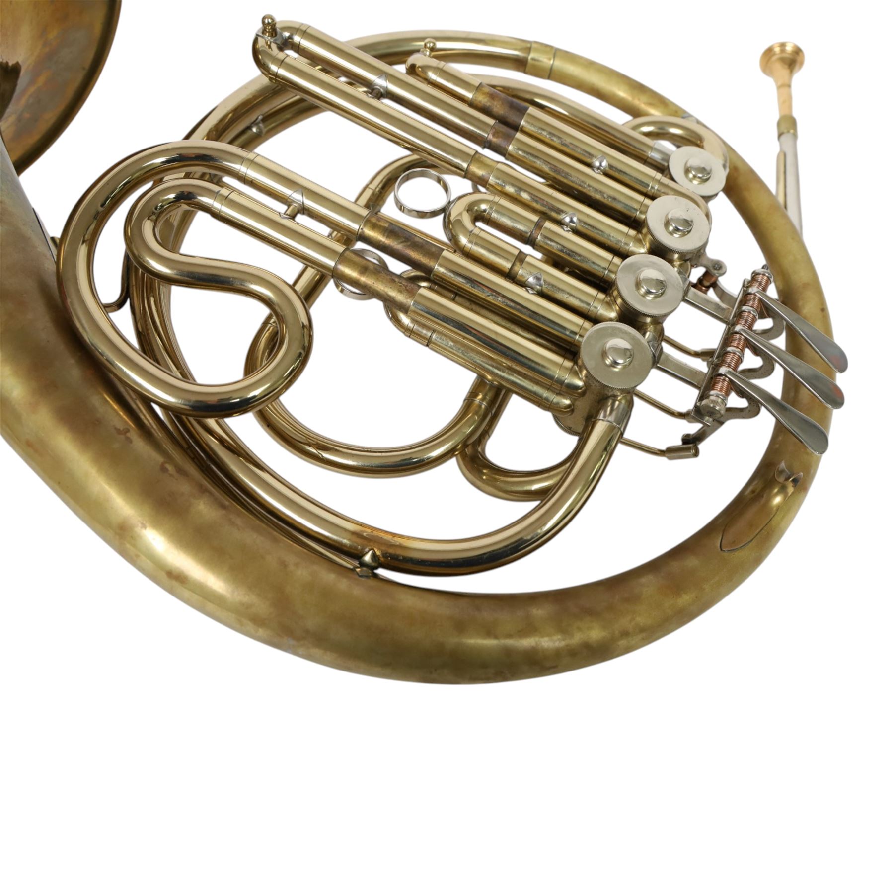 Boosey & Hawke B&H 400 French horn, in fitted hard case with Denis Wick mute