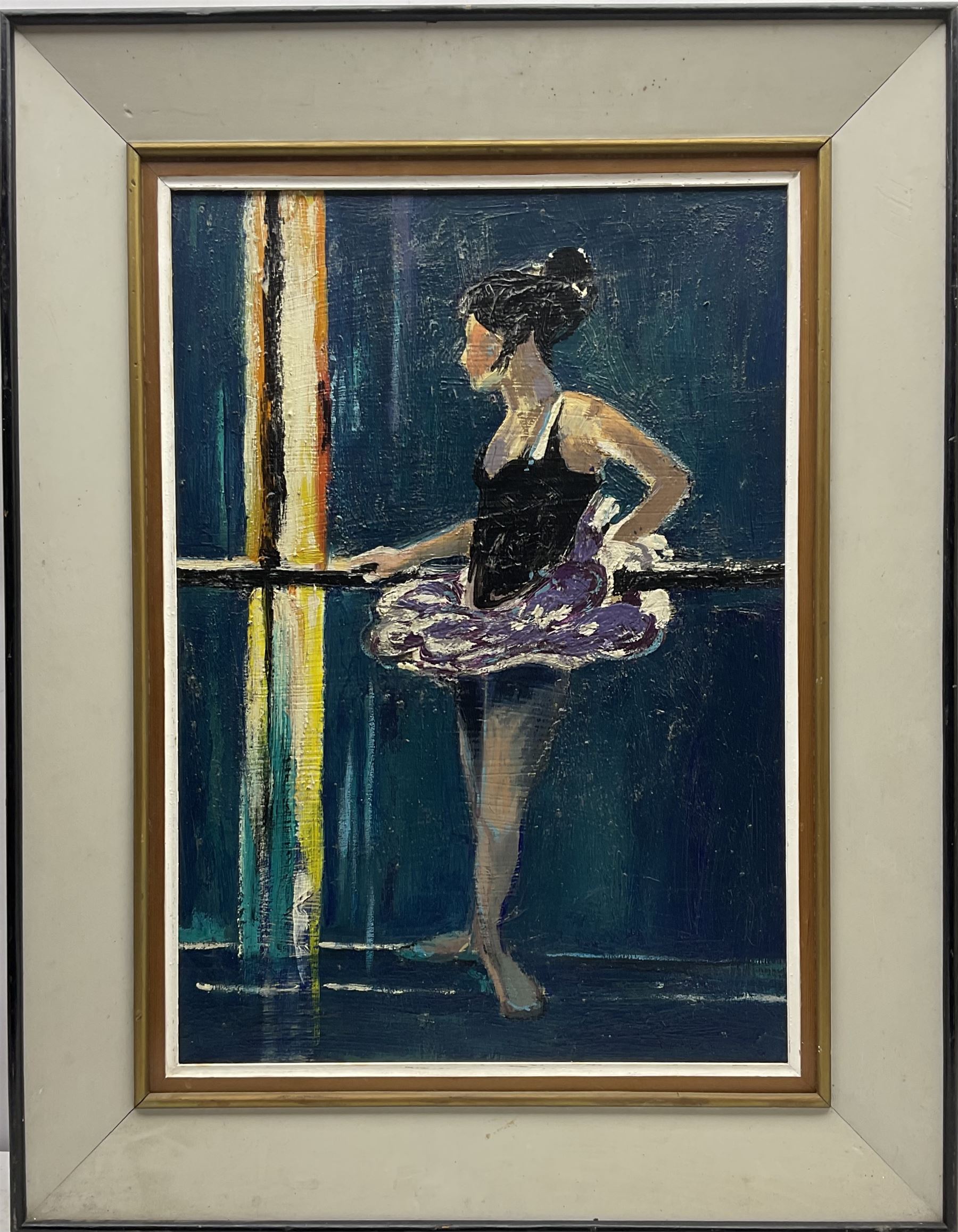 Circle of Donald Hamilton Fraser R.A. (British 1929-2009): 'Dancer Reflected Light', oil on canvas bears signature 63cm x 44cm 