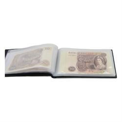Collection of Bank of England notes, comprising Fforde ten pound (1), Page ten pound (2), Somerset fifty pound (3), Gill fifty pound (4), Kentfield fifty pound (4), total face value 580 GBP