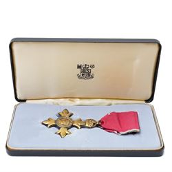 Peter Henry Calder OBE FREng (1926 - 2013): Silver-gilt Order of the British Empire (OBE), cased, Warrant of Appointment, Statutes of the Most Excellent Order of the British Empire 1970 and other paperwork, 9ct gold Royal Aeronautical Society medal (1988/89), and a silver-gilt Royal Aeronautical Society medal awarded to his wife, Mary Calder.

Peter Calder a prominent British mechanical engineer best known for leading the development of the Olympus 593 turbojet engine that powered the Concorde supersonic airliner. Overseeing the joint Rolls-Royce–Snecma program, he helped enable Concorde to fly at twice the speed of sound while meeting the demanding reliability requirements of commercial service, earning an OBE in 1976. Later, he contributed to advanced propulsion projects such as Harrier engine developments and served as president of the Royal Aeronautical Society from 1989 to 1990, promoting innovation and professional standards in aeronautical engineering. 