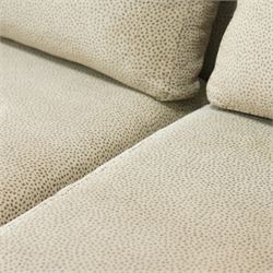 Sinclair Melson Ltd - contemporary bespoke three seat sofa, upholstered in Zimmer & Rohde fabric