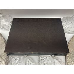 Canteen of cutlery together with Coalport basket, glass decanters and other collectables 