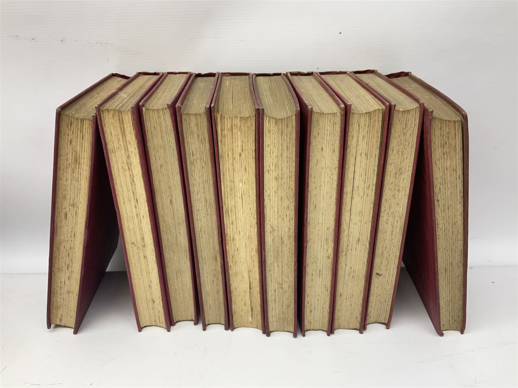 Military related books including two bound volumes of Phoenix Magazine Feb.1945 - Feb.1946; Knight W.S.M.: The History of the Great European War. Ten volumes; folding road map of India; The War in Pictures. Six volumes etc