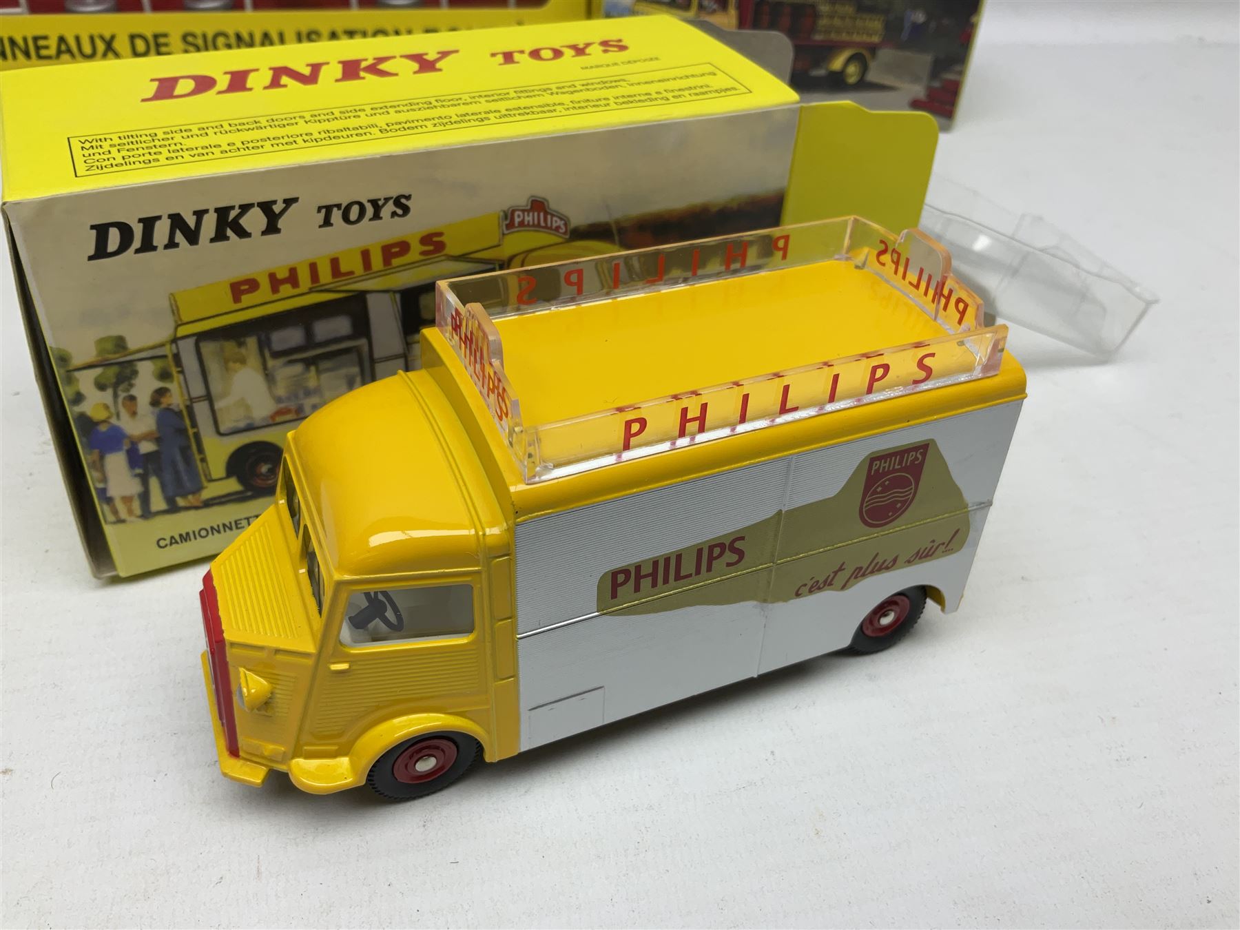 Ten Atlas Dinky diecast models and accessories including, Bedford TK