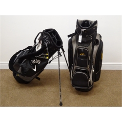  Power Caddy tour bag, a new and boxed Callaway Warbird stand bag with approx 200 golf balls, some practice   