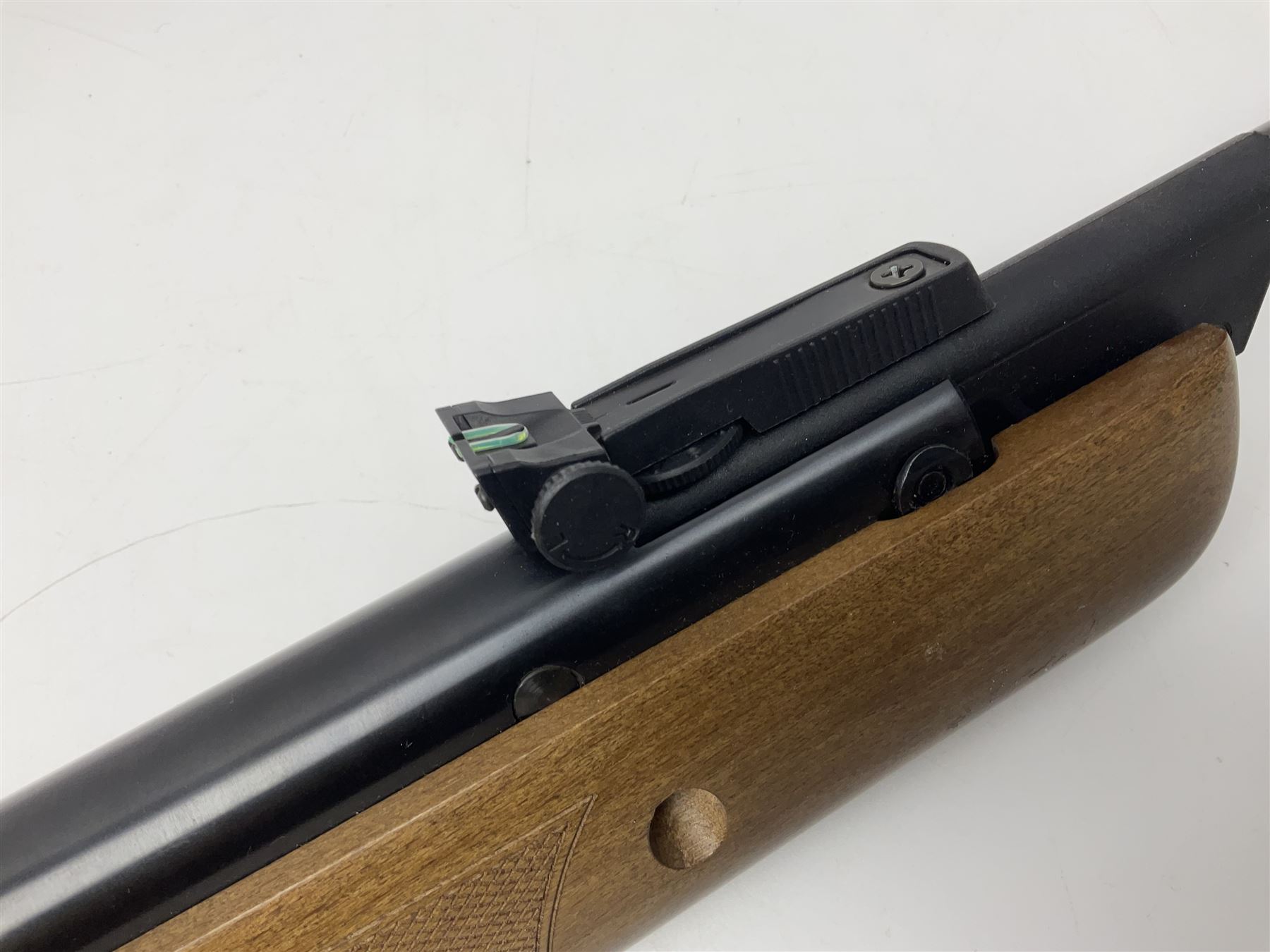 BSA Meteor Mk7 .22 air rifle with break barrel action L110cm overall no.WE-331279-14; in original cardboard box NB: AGE RESTRICTIONS APPLY TO THE PURCHASE OF THIS LOT.