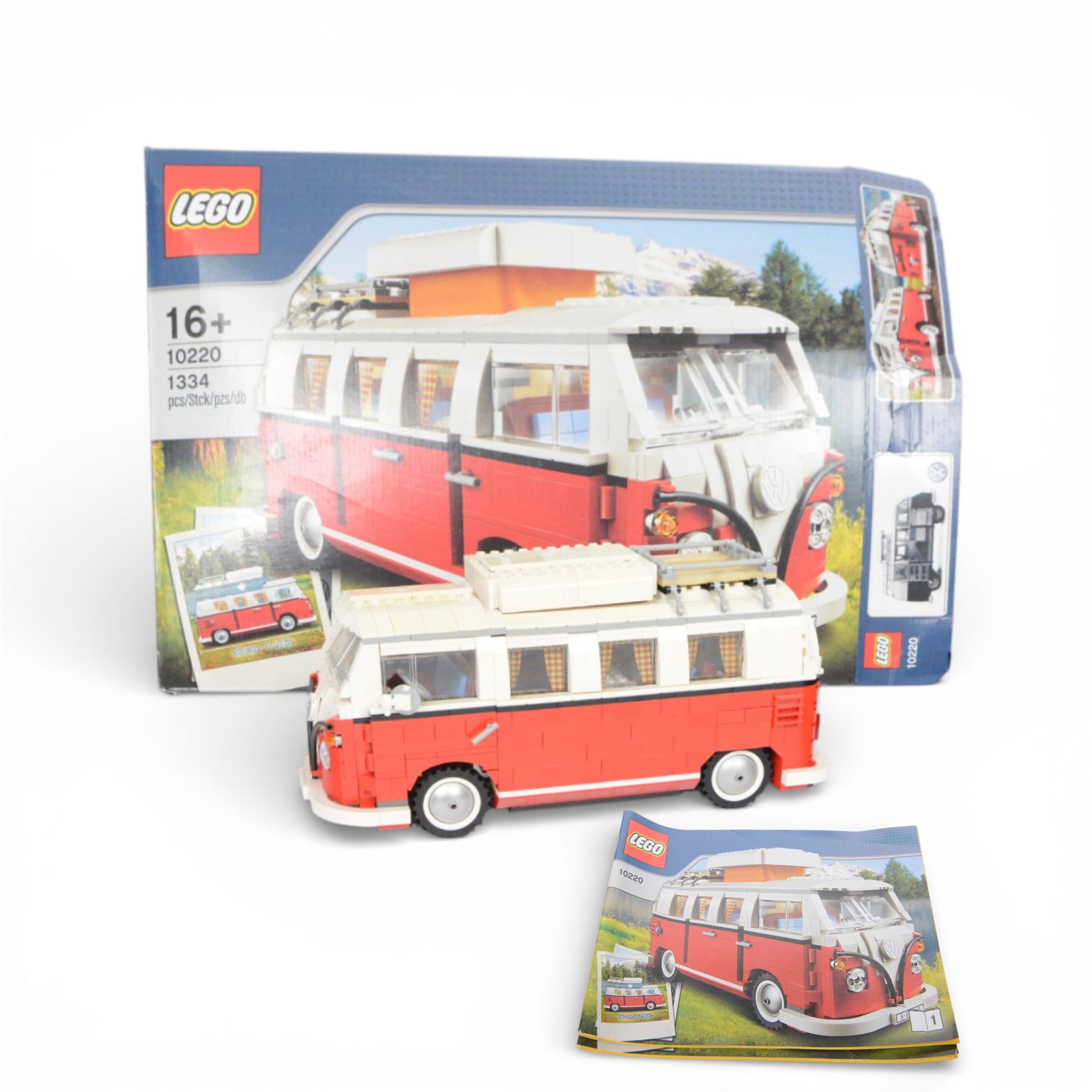 Lego Volkswagen T1 Camper Van no. 10220, built with box and instructions 