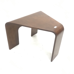 Stressless corner table, shaped supports, W69cm, H48cm, D60cm