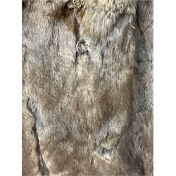 Ladies short rabbit fur jacket, with silk lining  