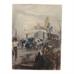 Charles Fouqueray; three limited edition prints from the Great War 1914-18, H29cm
