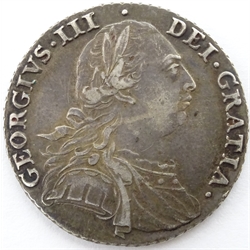 George III 1787 shilling  