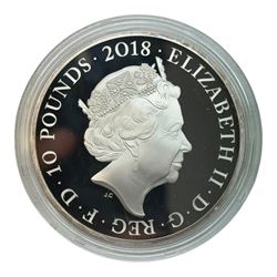 The Royal Mint United Kingdom 2018 'The 100th Anniversary of the First World War' five ounce silver proof ten pound coin, cased with certificate
