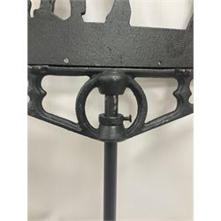 Ridge mounting weathervane with Blacksmith and horse finial, H65