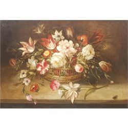 Dutch School (19th/20th century): Still Life of Flowers, oil on canvas unsigned 52cm x 75cm