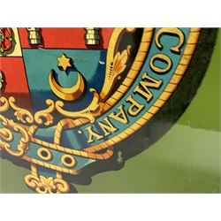 London & South Western Railway Company reproduction sign, upon a green ground, H51cm, W36cm