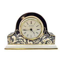 Wedgwood Cornucopia quartz mantel clock, H11cm