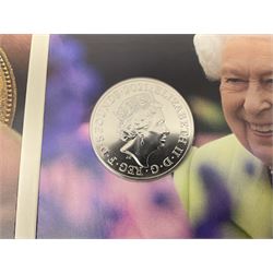 The Royal Mint United Kingdom 2021 brilliant uncirculated annual coin set, in card folder