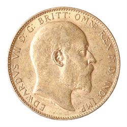 King Edward VII 1910 gold full sovereign coin