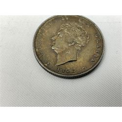 King George IV 1826 shilling coin