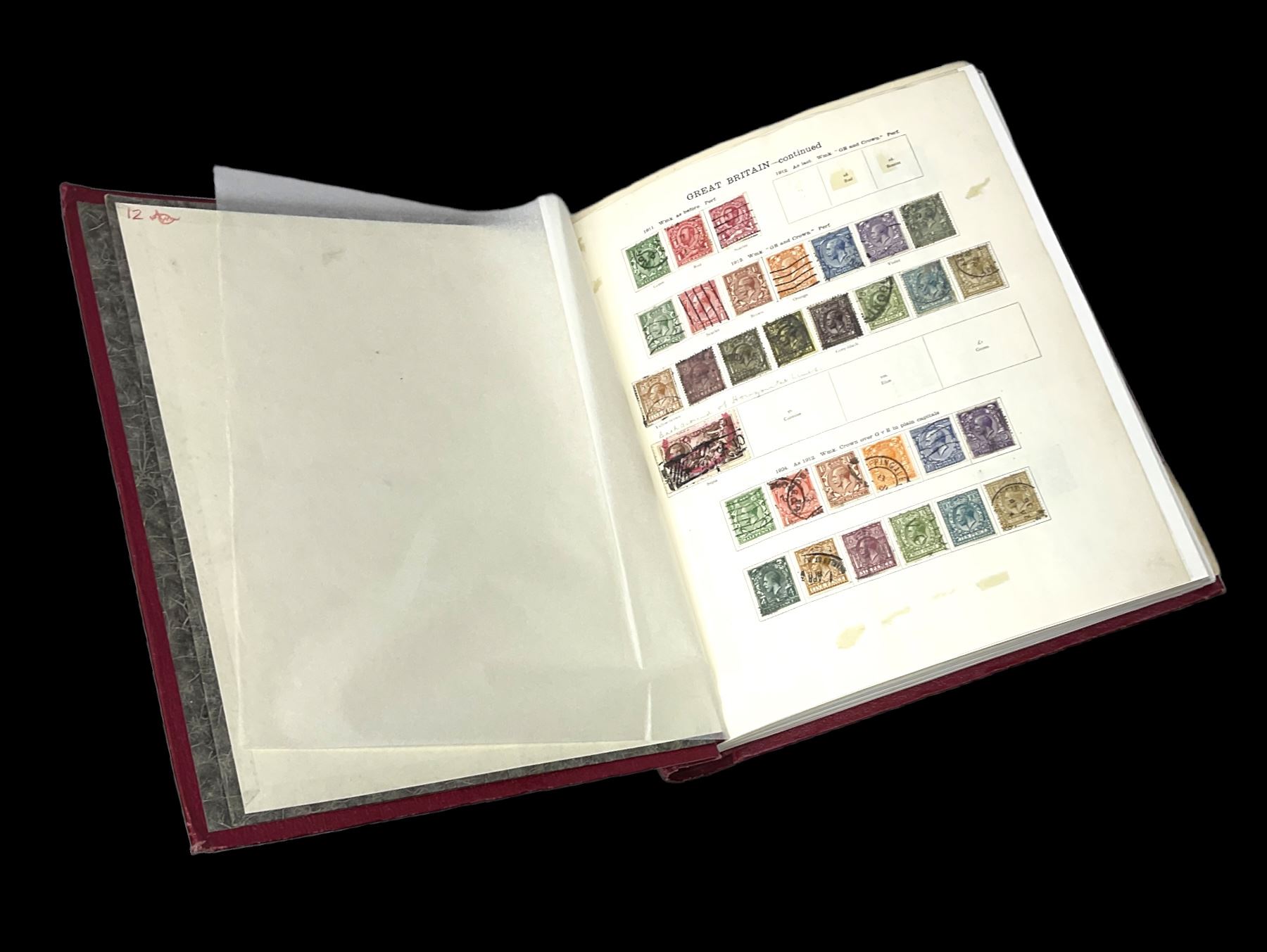 Mostly Great British King George V and later stamps, including marginal examples, 1924 British Empire Exhibition used and unused with singles, pairs and blocks, various controls etc, small number of Morocco Agencies overprints etc, King Edward VIII unused stamps, King George V 1939-48 used values to one pound including dark blue ten shillings etc, housed in 'The Sectional Imperial Album'