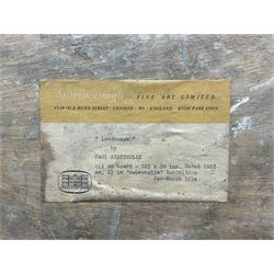 Paul Rebeyrolle (French 1926-2005): Abstract 'Landscape', oil on board signed and dated '53, 56cm x 91cm 
Provenance: exh. Marlborough Fine Art, London, February - March 1954 no.21, label verso