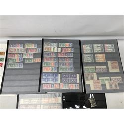 Stamps including various King George VI 8th June 1946 Victory, various 1923-1948 Silver Wedding, Malaya, Cyprus, China overprints on Hong Kong etc, housed on stockbook/album pages 