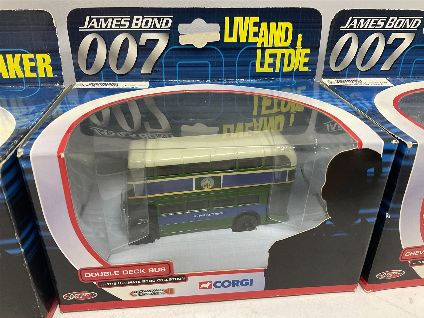 Corgi - The Ultimate Bond Collection - sixteen die-cast model vehicles from Goldfinger, Thunderball, Moonraker, Live and Let Die, A View to a Kill, For Your Eyes Only, Octopussy etc; all in window boxes (16)