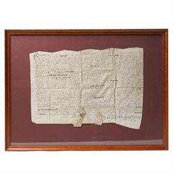 An Elizabeth 1 indenture in English secretary hand regarding the transfer of an estate in ...