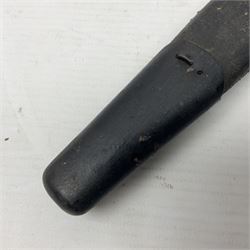 WWI British 1907 pattern bayonet, the 43cm fullered blade by Wilkinson with various marks to the ricasso; in leather covered scabbard numbered 294 to the throat and stamped M/58 L58.5cm overall