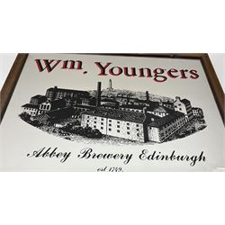 WM Young advertising mirror 