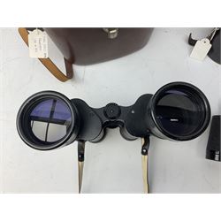 Three pairs of Carl Zeiss Jena binoculars, Jenoptem 10x50W, Jenoptem 8x30W and Jenoptem 10x50, all cased (3)