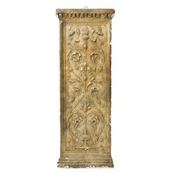 D Brucciani, London - After the antique -  A relief moulded plaster panel No2538 with styl...