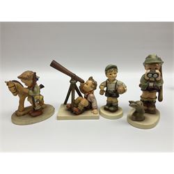 Twenty six Hummel figures by Goebel, to include Fire Fighter, Band Leader and Spring Sowing